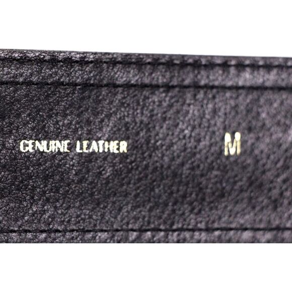 Avignon BLACK LEATHER PONY HAIR ANIMAL PRINT 1 7/8"Wd DRESS CASUAL BELT Sz M(52D - Picture 9 of 14